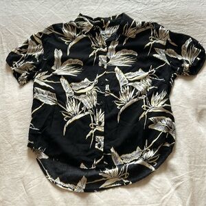 ✨ OBEY CROPPED HAWAIIAN SHIRT SZ XS